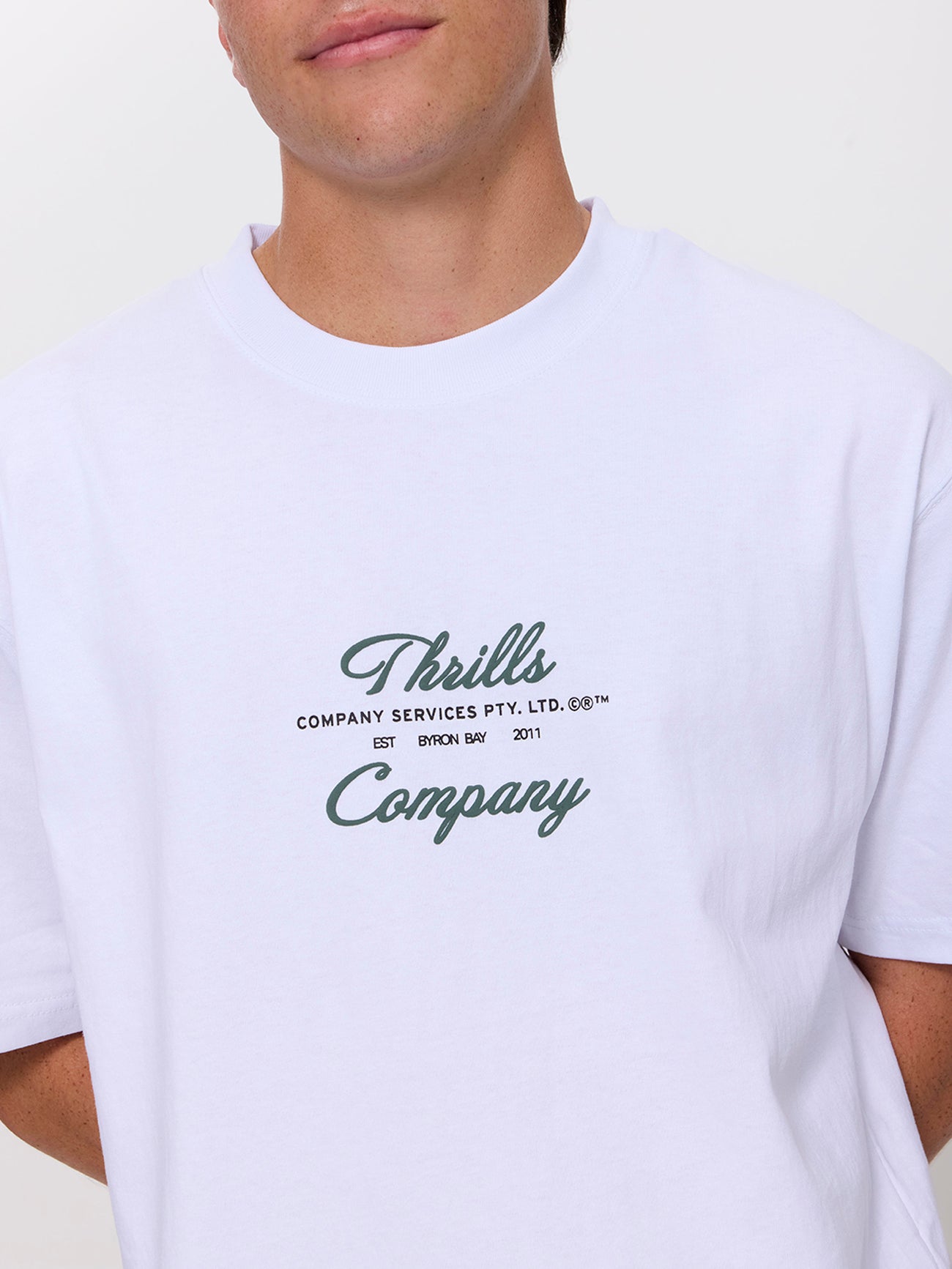 Visions Oversize Tee - White XS