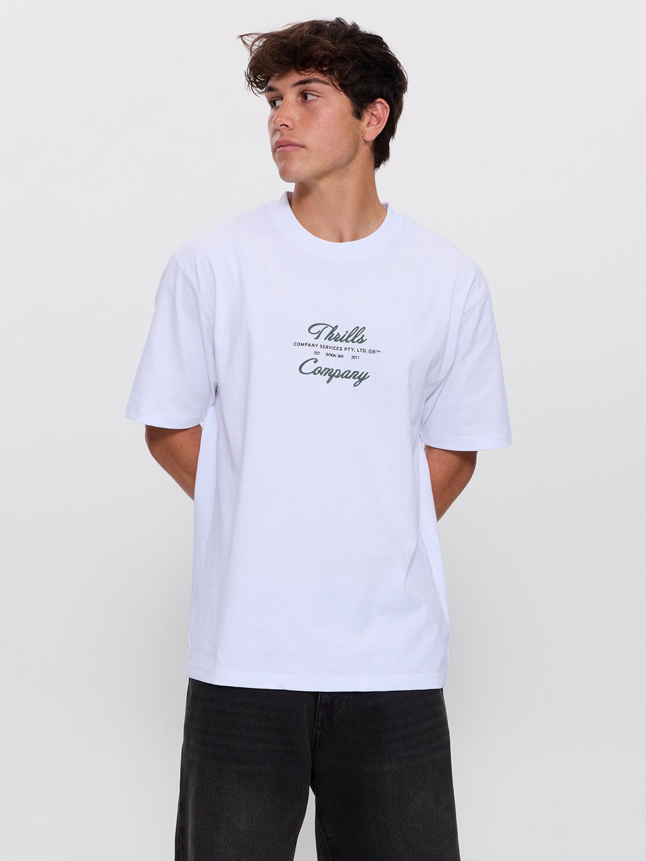 Visions Oversize Tee - White XS