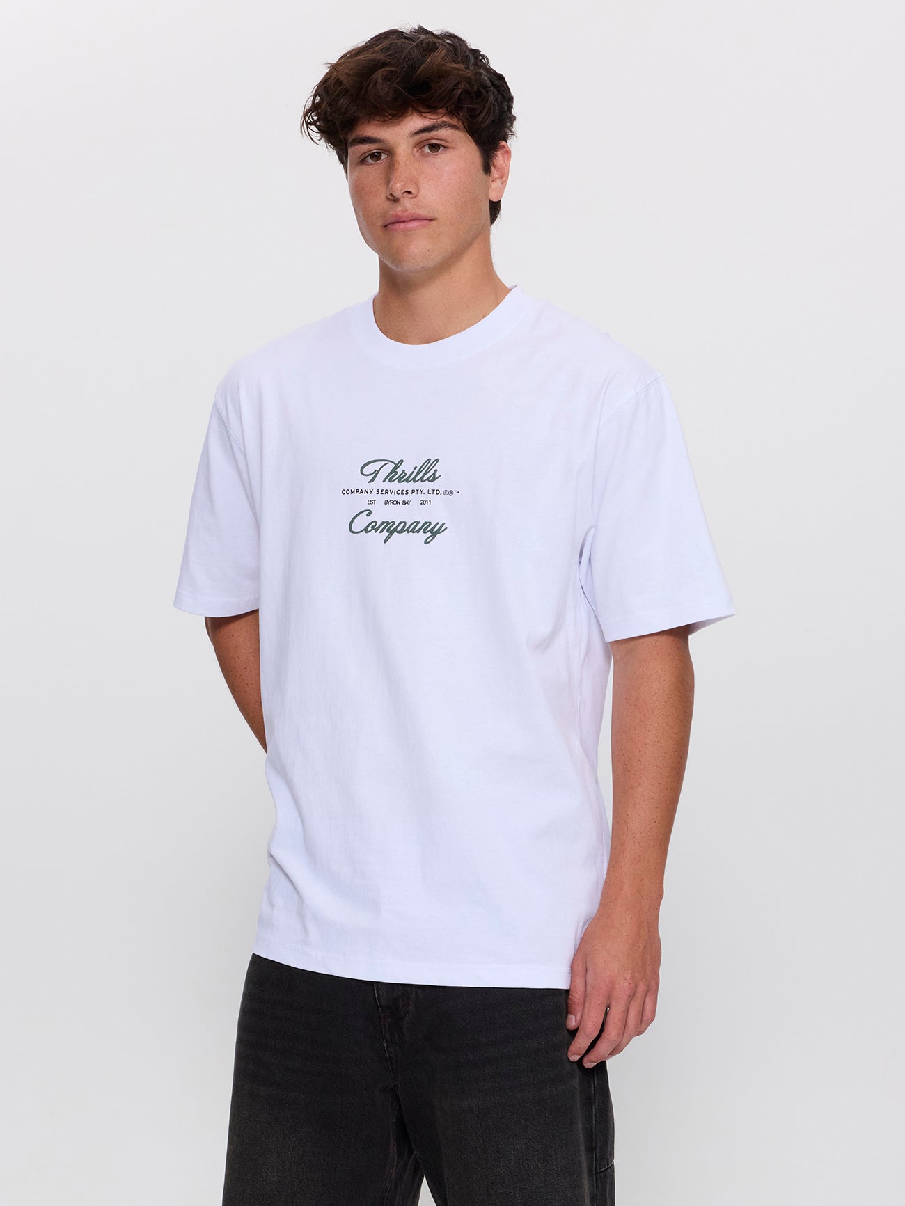 Visions Oversize Tee - White XS