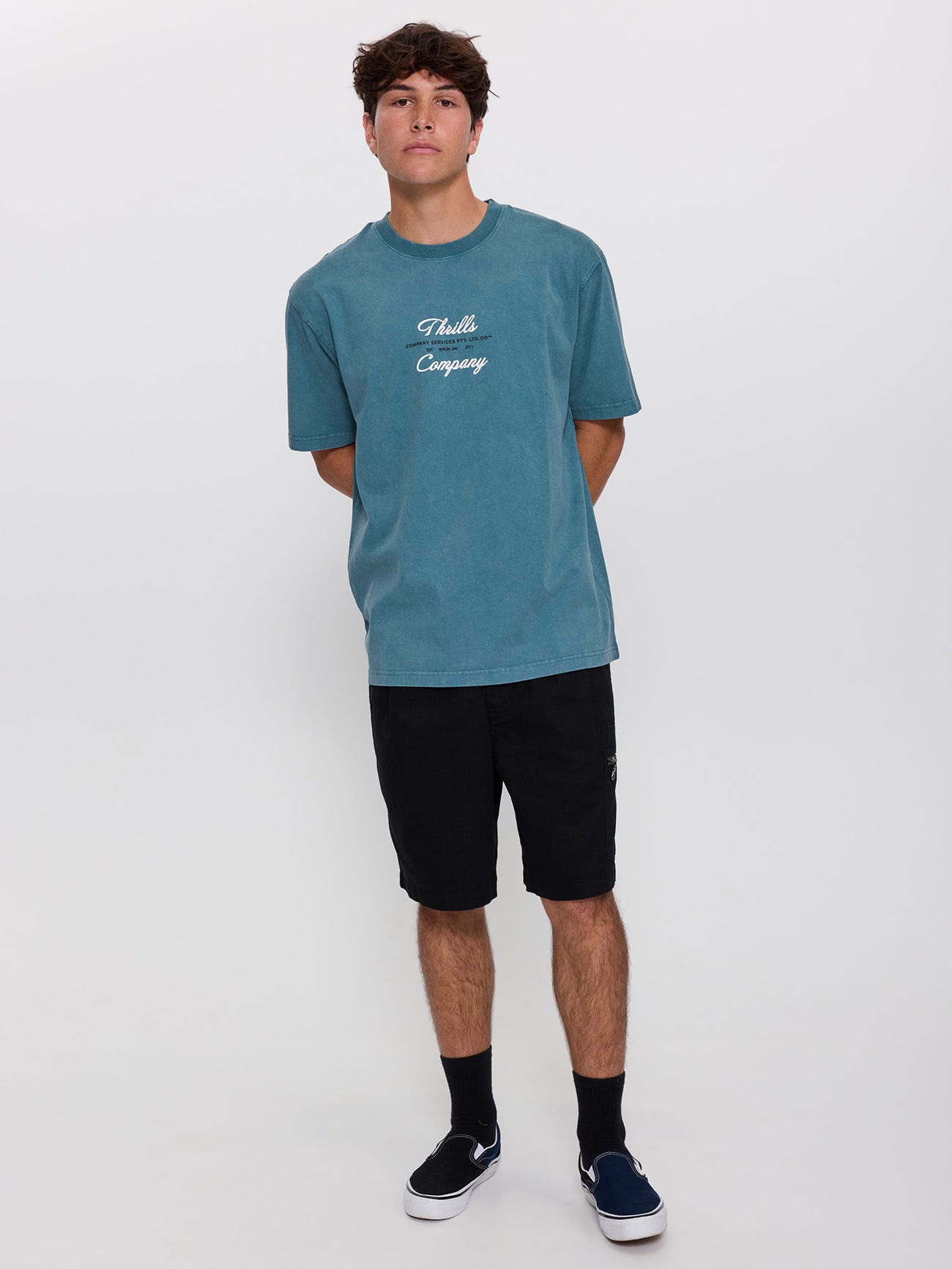 Visions Oversize Fit Tee - Troppo Teal XS