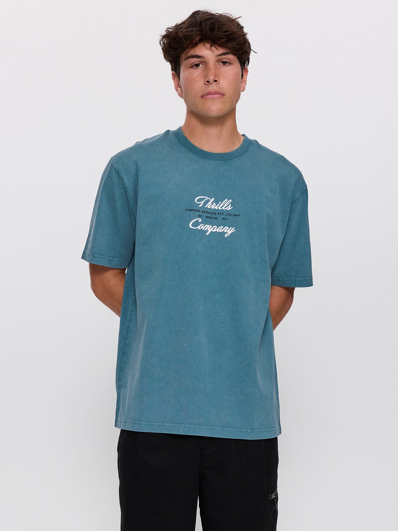 Visions Oversize Fit Tee - Troppo Teal XS