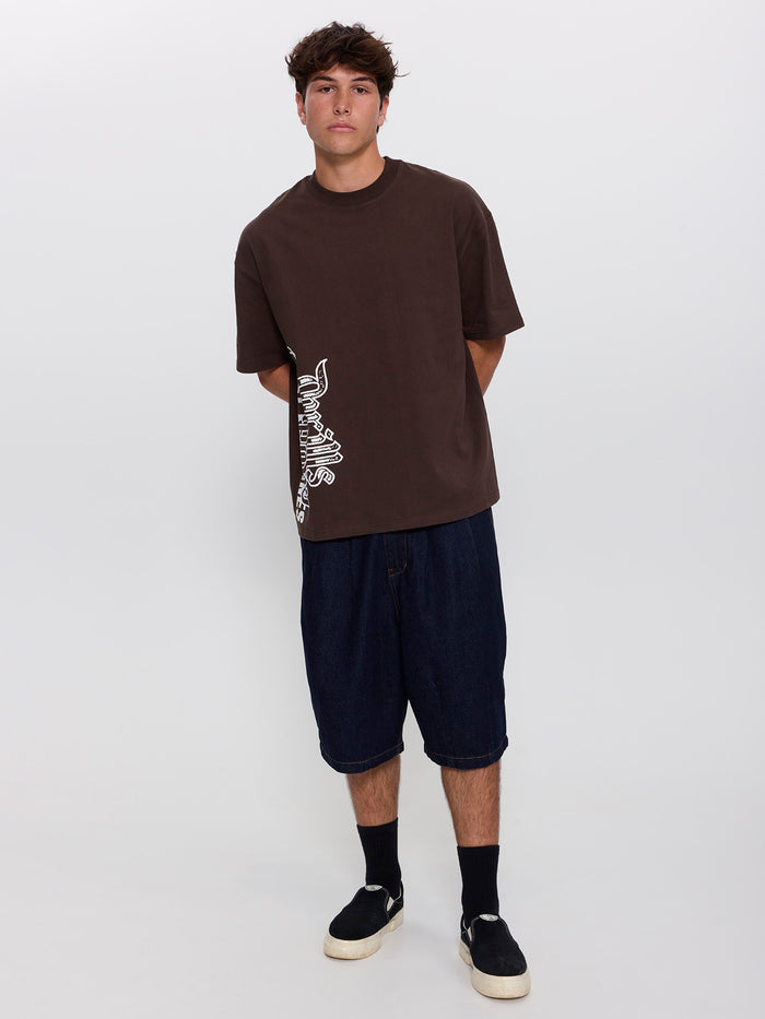 T.C.S.M. Box Fit Oversize Tee - Postal Brown XS