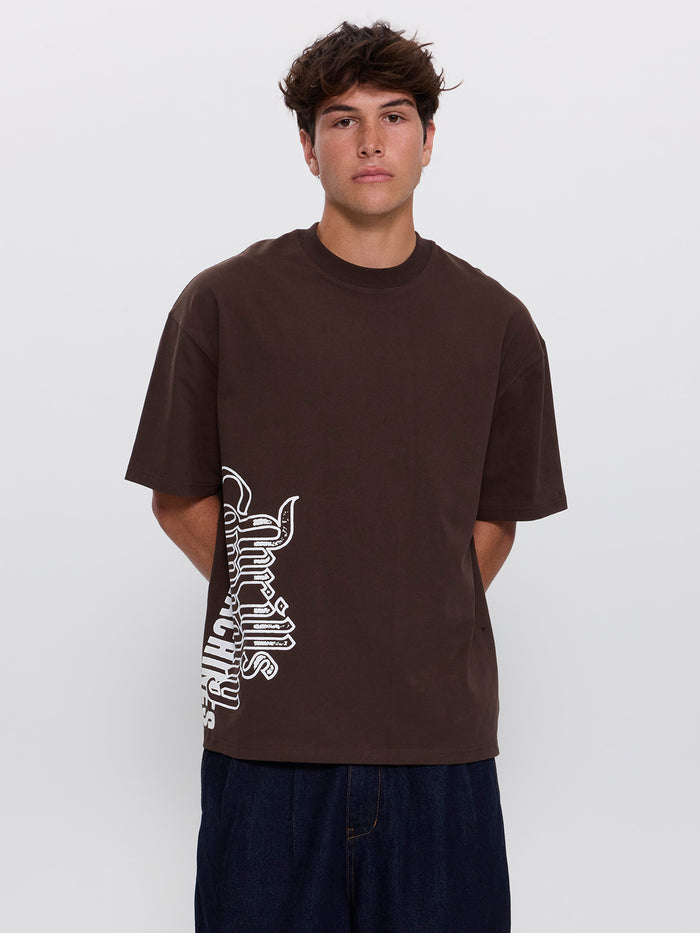 T.C.S.M. Box Fit Oversize Tee - Postal Brown XS