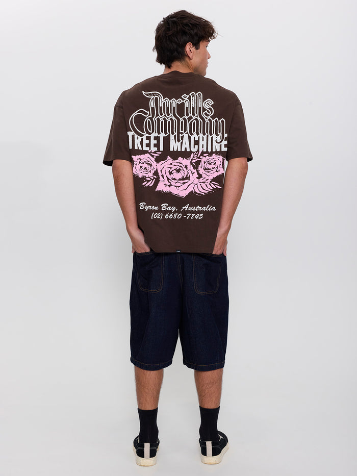 T.C.S.M. Box Fit Oversize Tee - Postal Brown XS