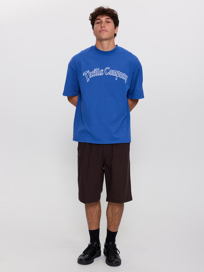 Heavy Chaos Box Fit Oversize Tee - Faded Royale XS