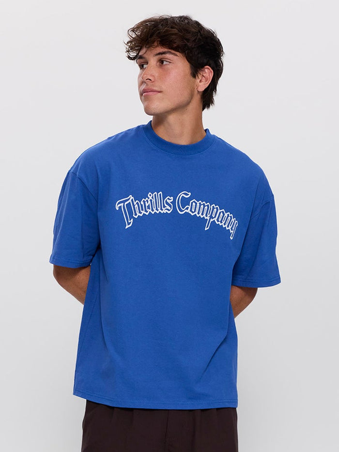Heavy Chaos Box Fit Oversize Tee - Faded Royale XS