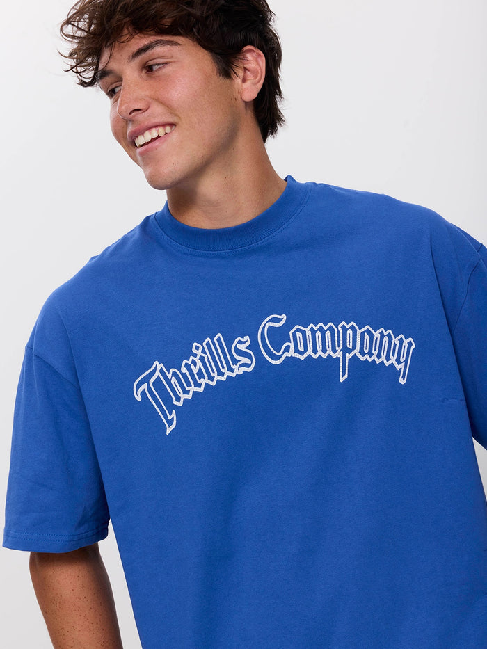 Heavy Chaos Box Fit Oversize Tee - Faded Royale XS