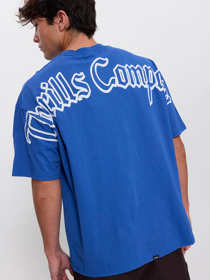 Heavy Chaos Box Fit Oversize Tee - Faded Royale XS