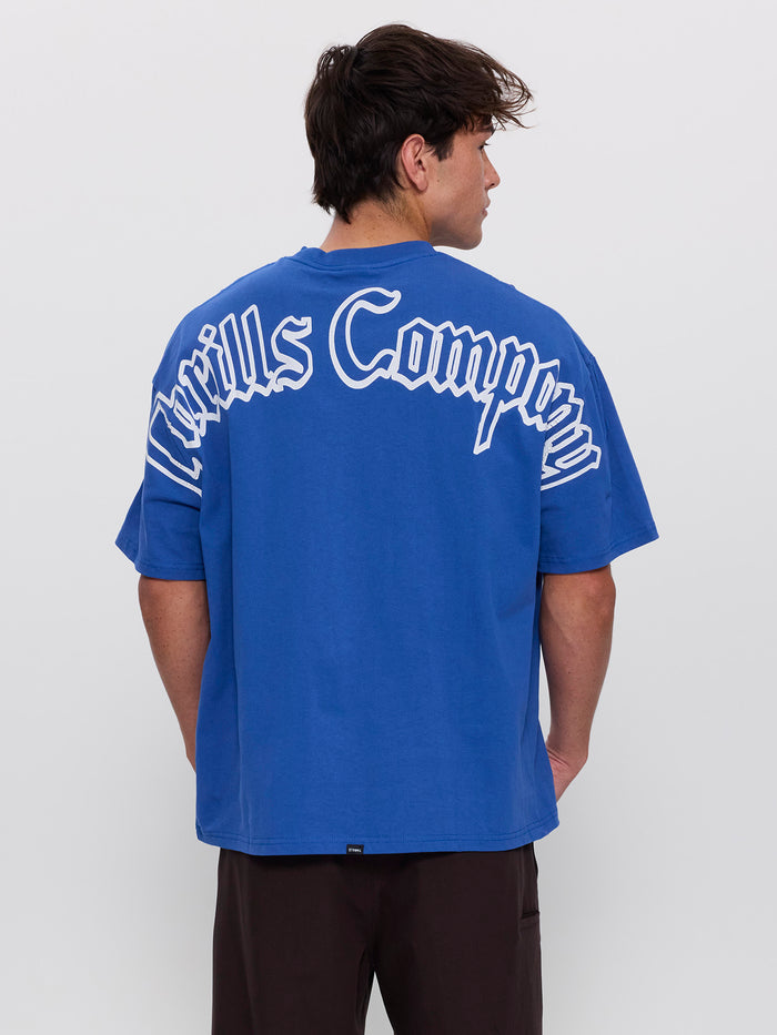 Heavy Chaos Box Fit Oversize Tee - Faded Royale XS
