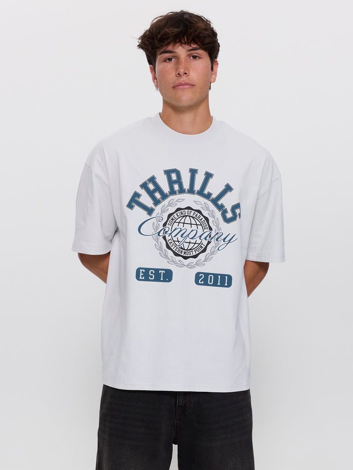 Best in the East Box Fit Oversize Tee - Cool Grey XS