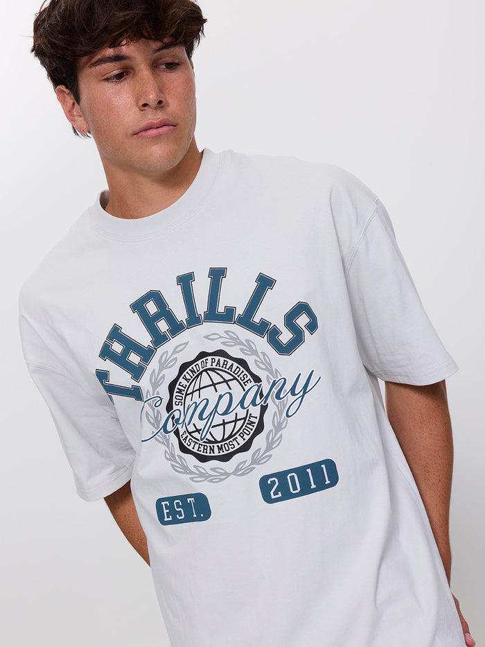Best in the East Box Fit Oversize Tee - Cool Grey XS