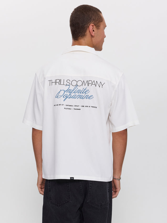 Lost Cause Cropped Short Sleeve Shirt - White XS