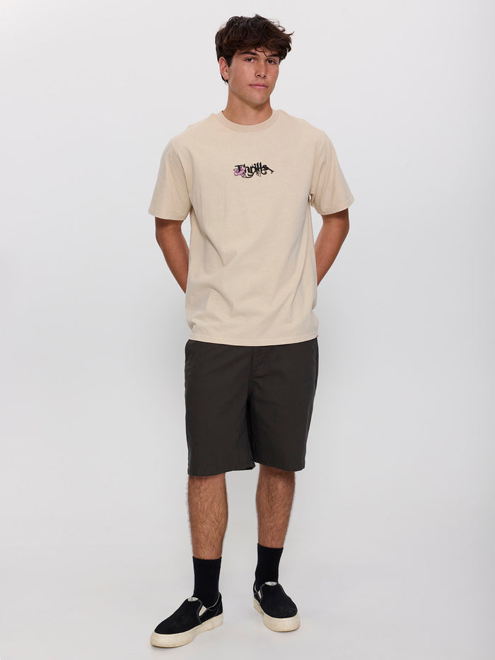 Mid Slacker Chino Short - Oil Green 26