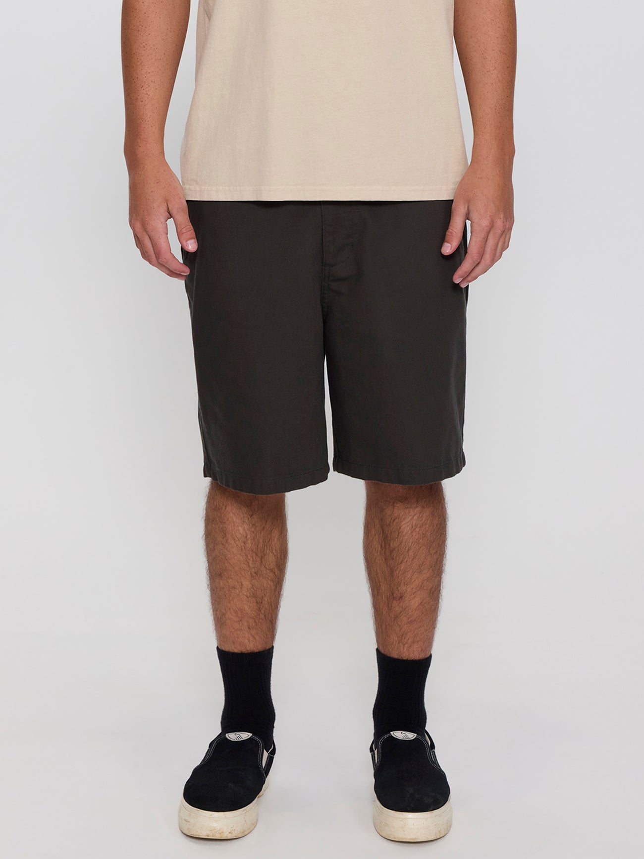 Mid Slacker Chino Short - Oil Green 26