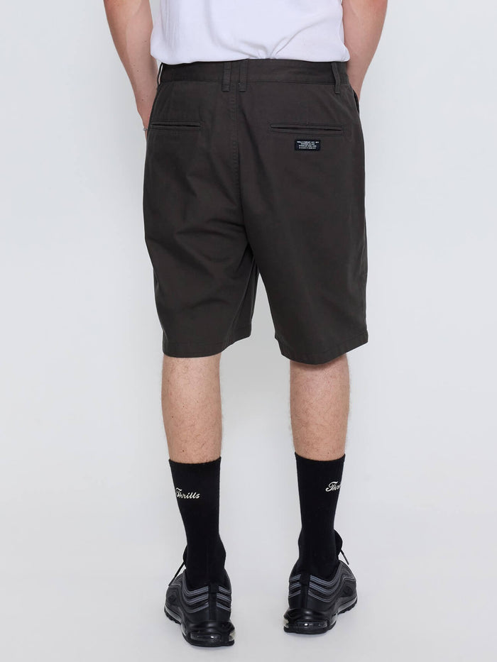 Mid Slacker Chino Short - Oil Green 26