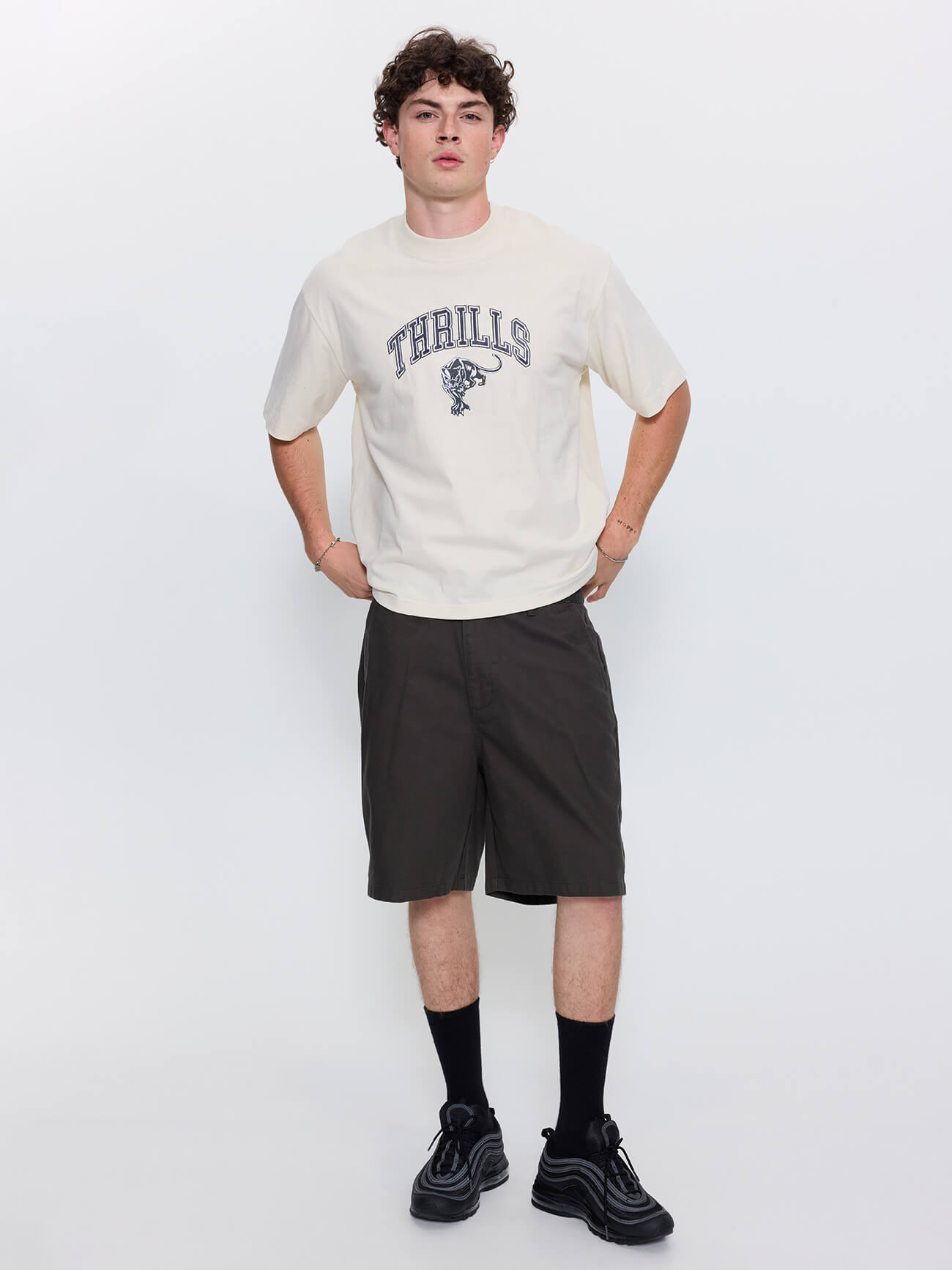 Mid Slacker Chino Short - Oil Green 26