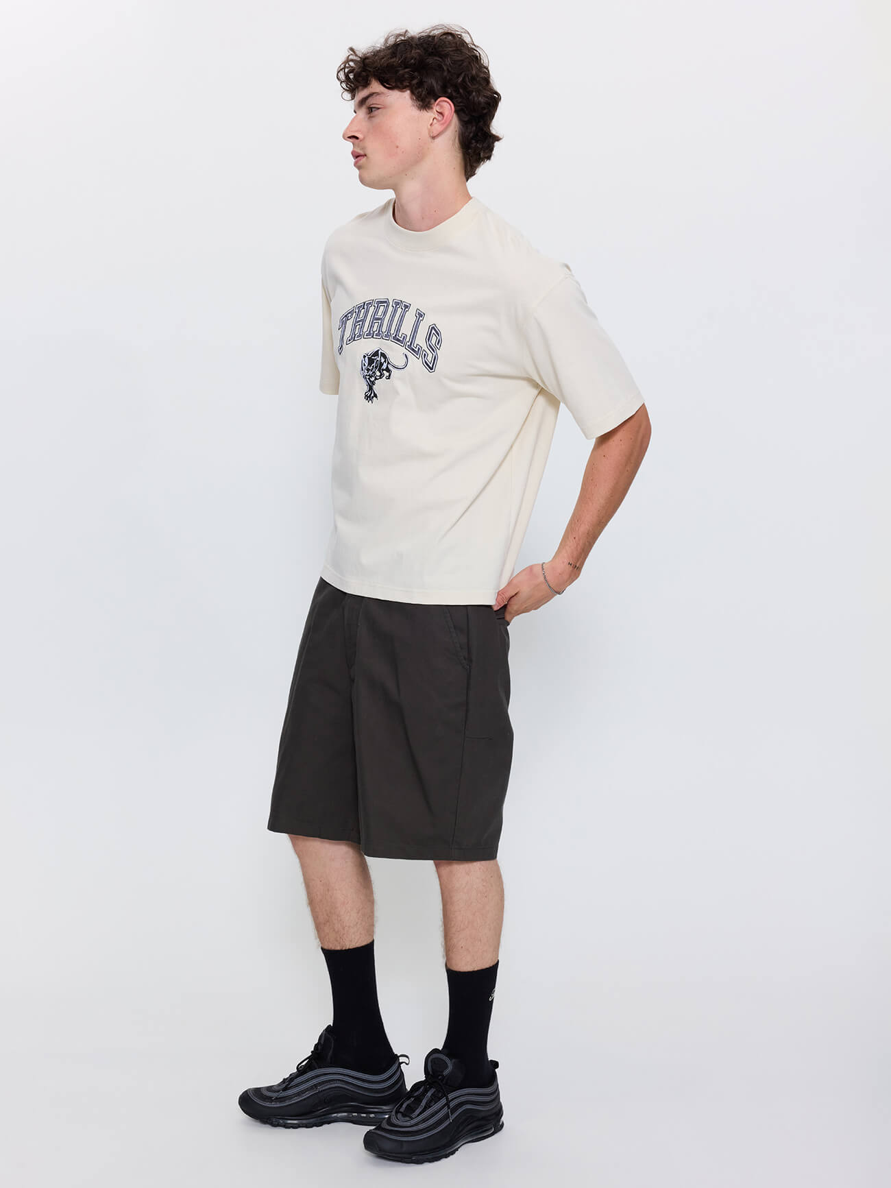 Mid Slacker Chino Short - Oil Green 26