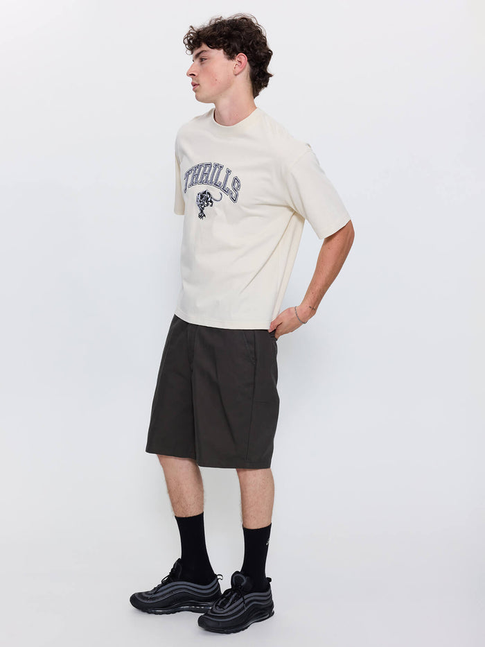 Mid Slacker Chino Short - Oil Green 26