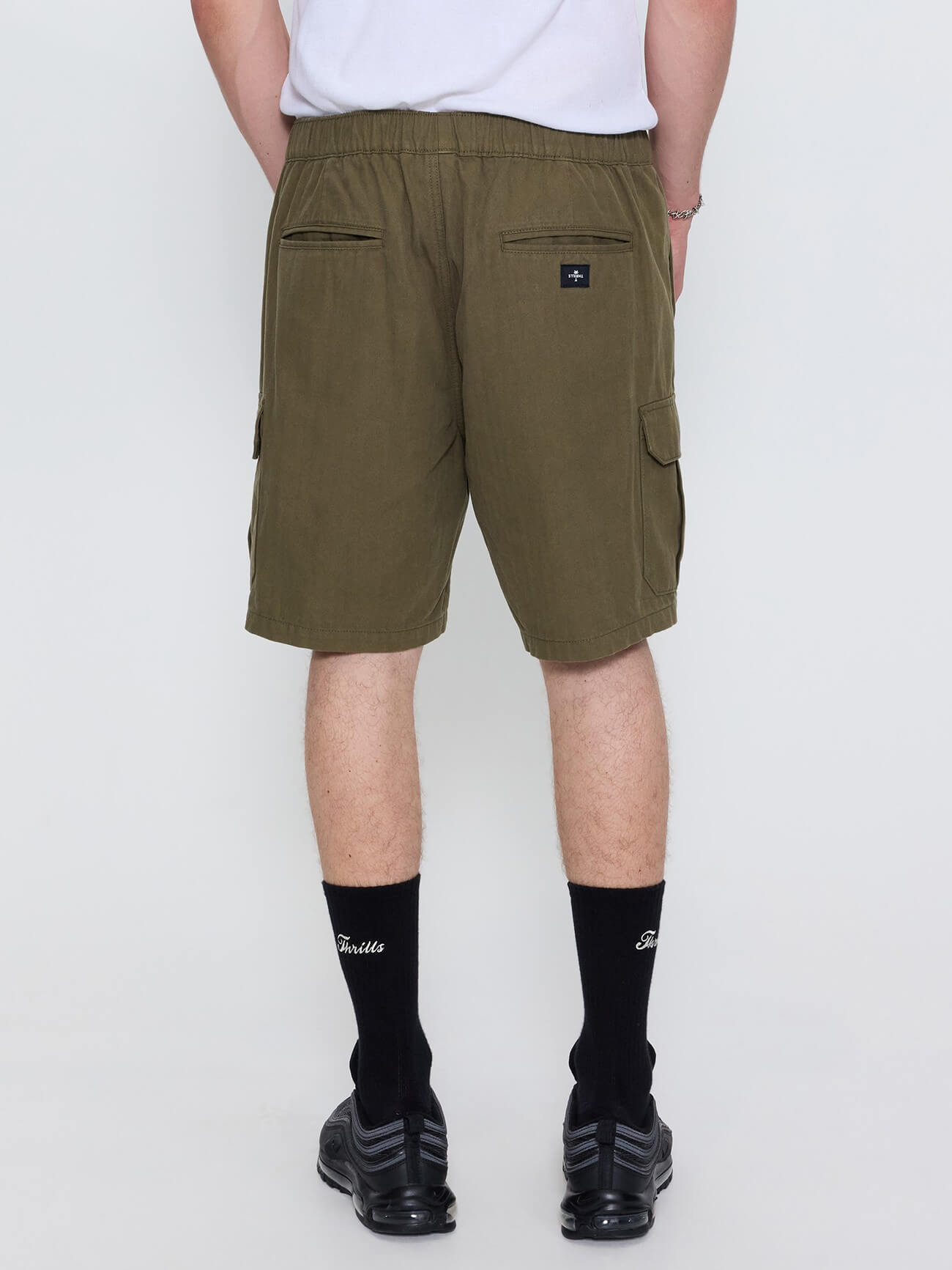 Bueno Elastic Cargo Short - Military Green 26