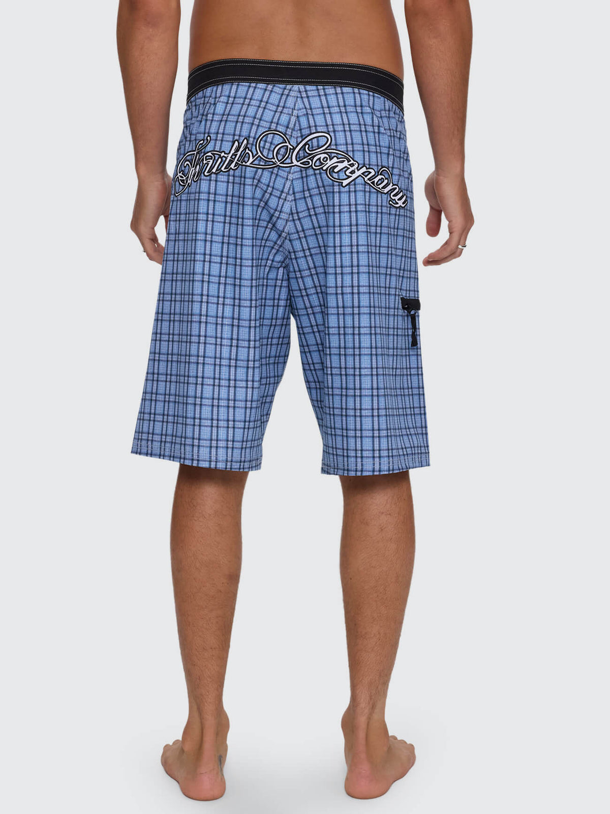 Lost Cause Check Boardshort - Vintage Blue