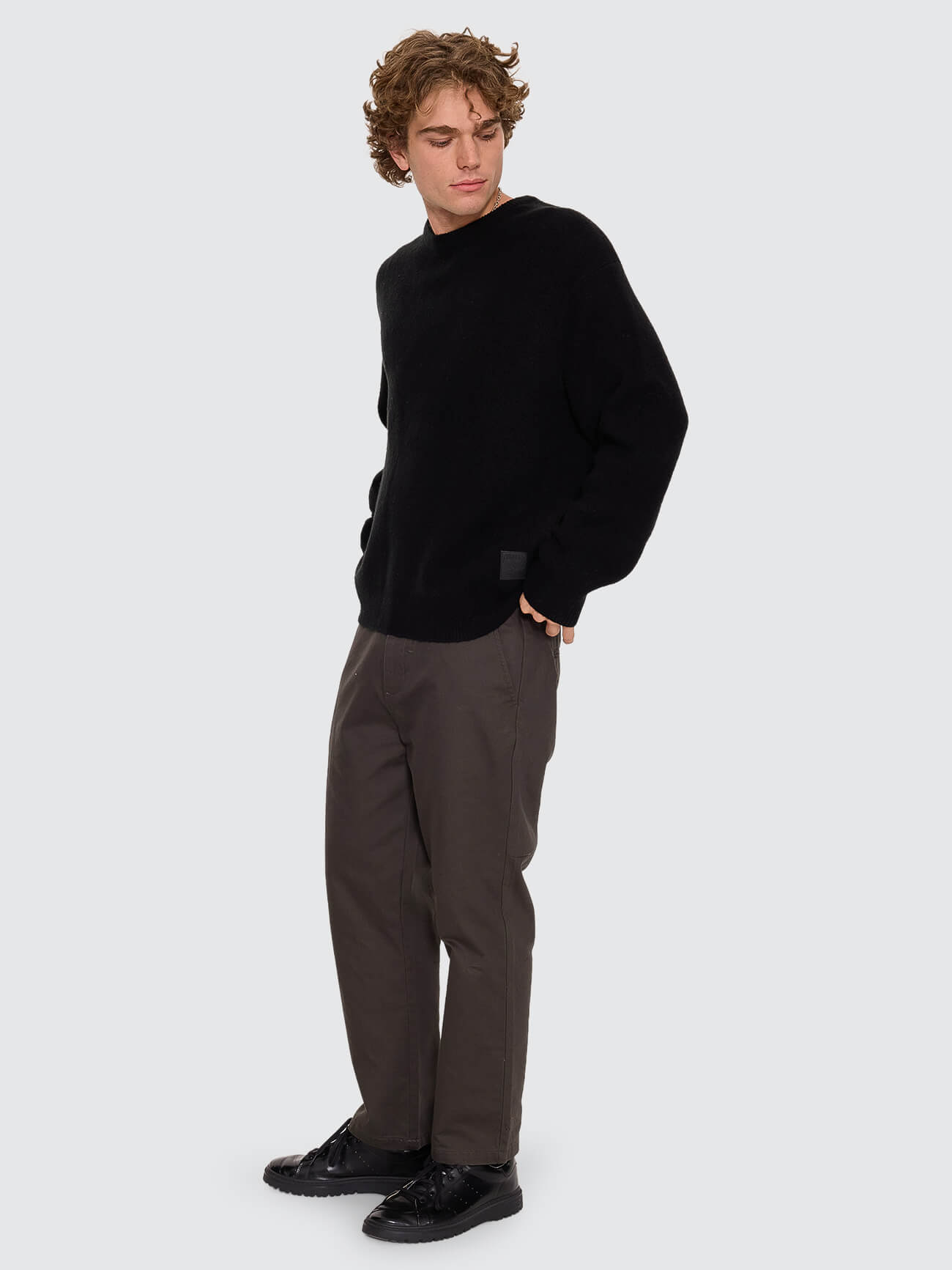 Thrills Chopped Chino Pant - Oil Green 26