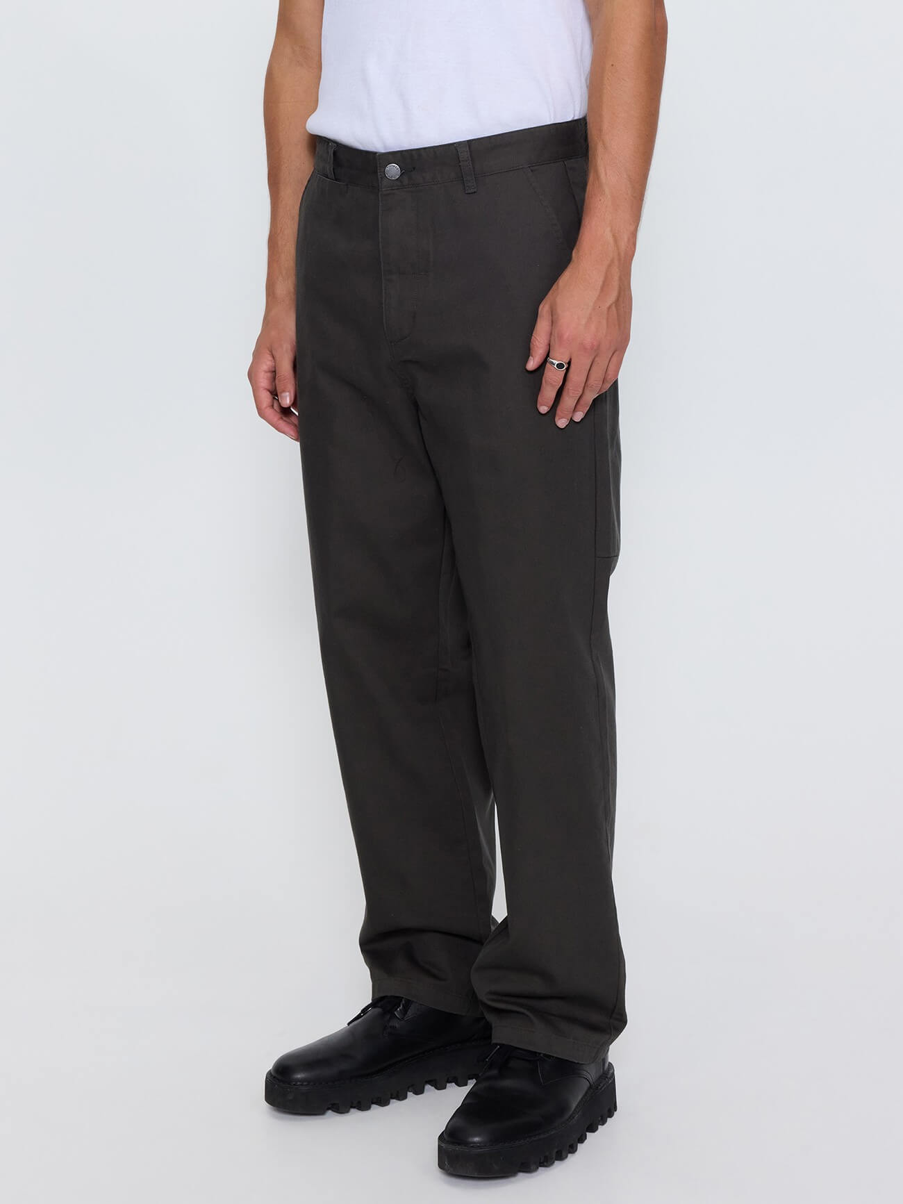 Mid Slacker Chino Pant - Oil Green 26