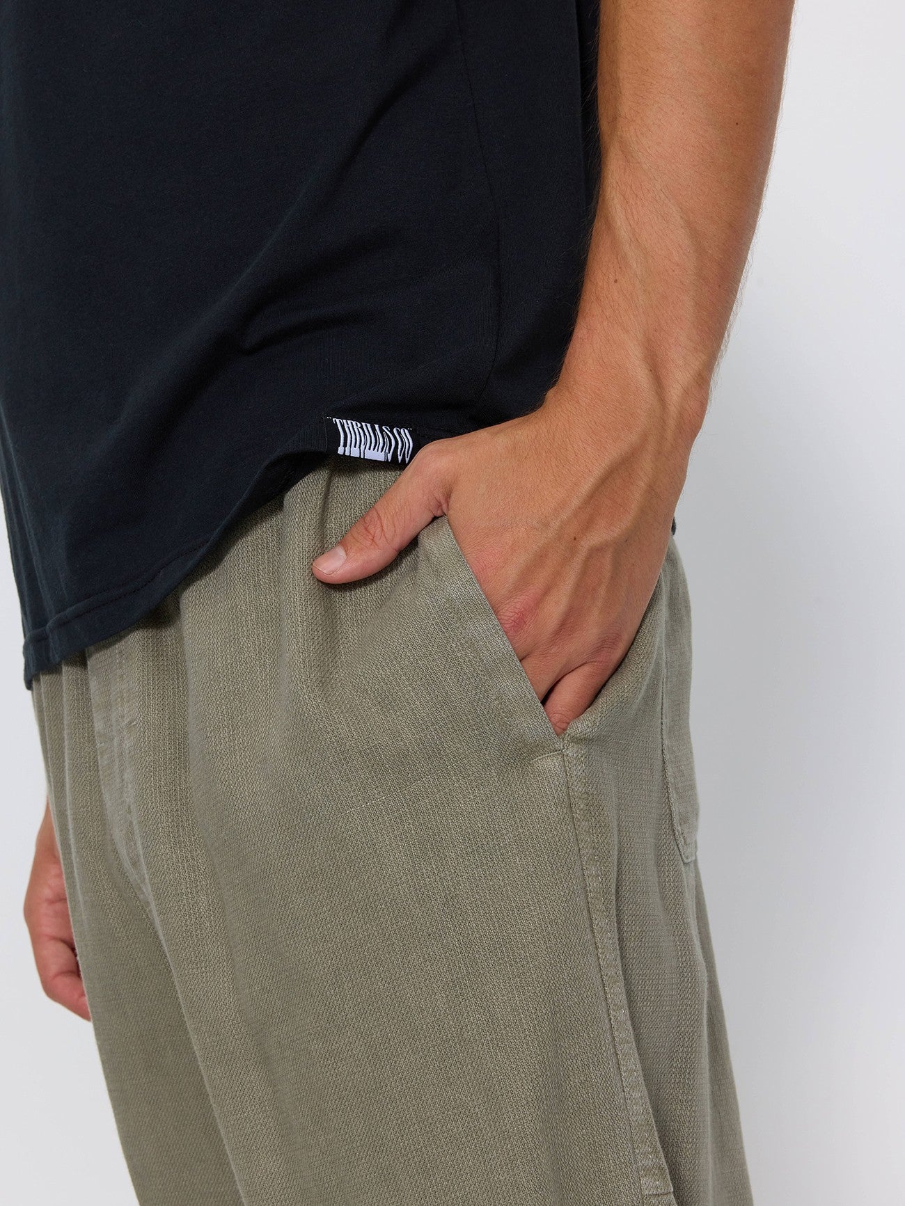 Hemp Minimal Thrills Pant - Dust Army