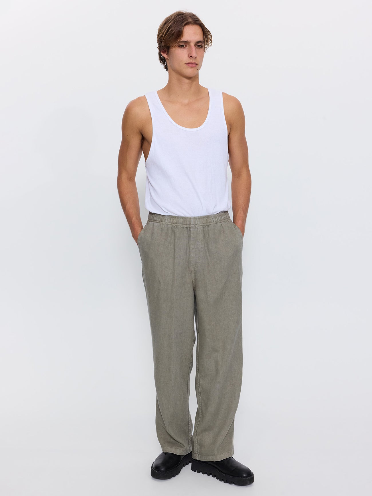 Hemp Minimal Thrills Pant - Dust Army