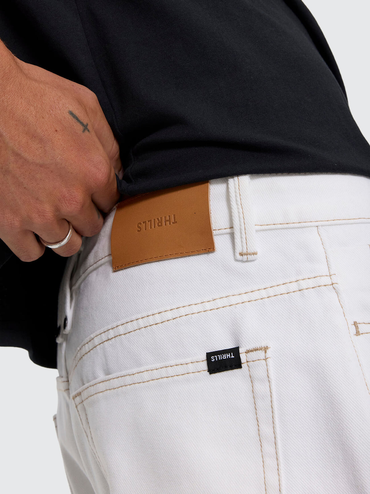 Slacker Relaxed Denim Jean - Vintage White 26