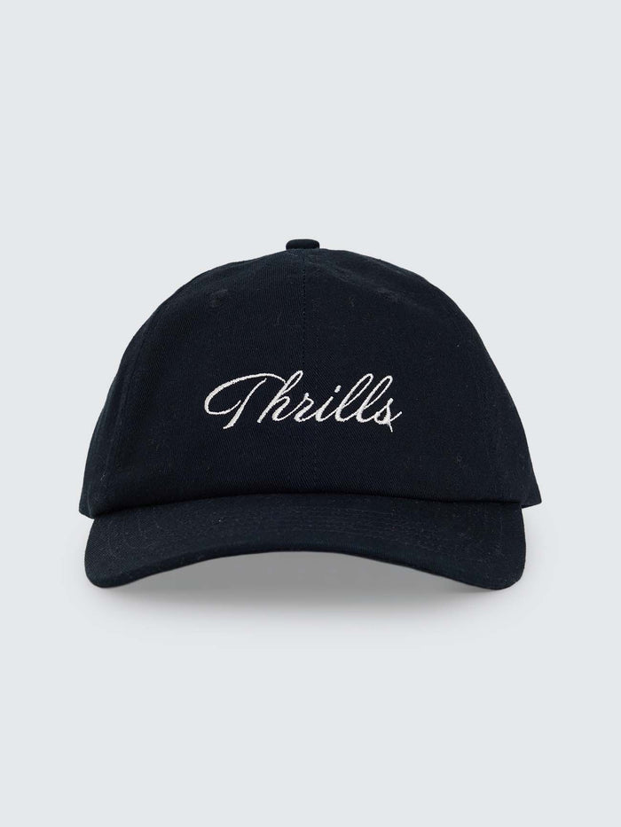 Script 6 Panel Cap - Black