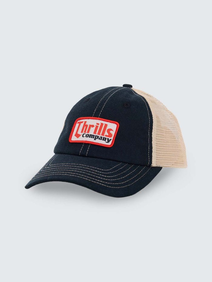 Banquet Trucker Cap - Black - Contrast Stitch