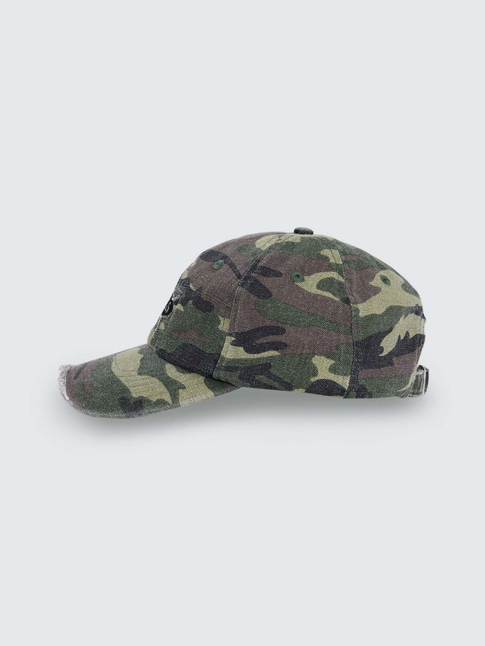 Big Star Camo 6 Panel Cap - Army Green Deep Woods Camo