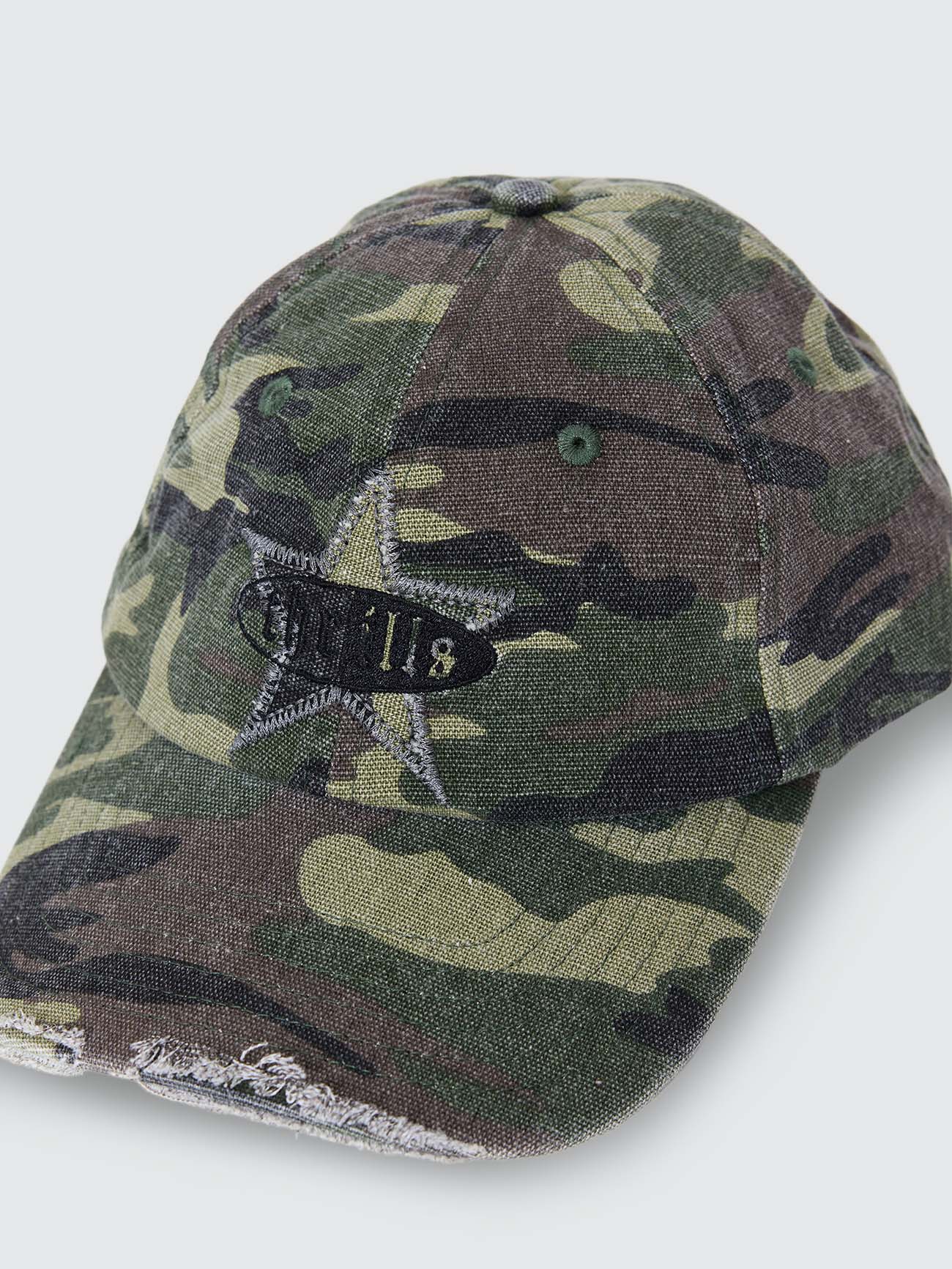 Big Star Camo 6 Panel Cap - Army Green Deep Woods Camo