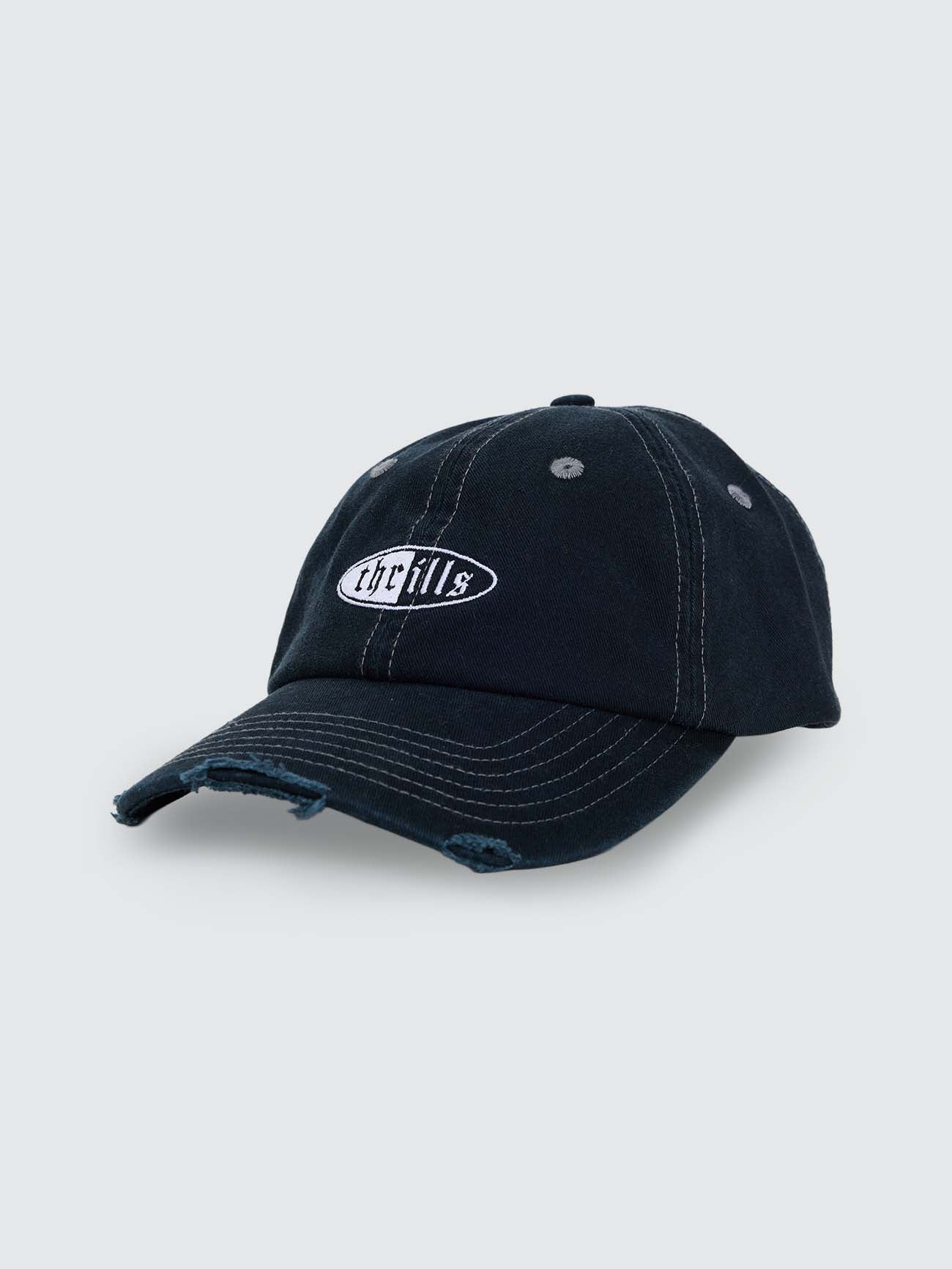 Double Take 6 Panel Cap - Black