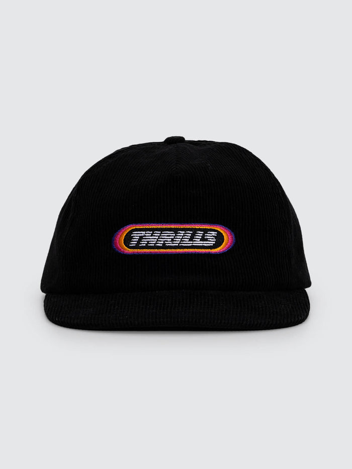 Full Throttle 5 Panel Cap - Black