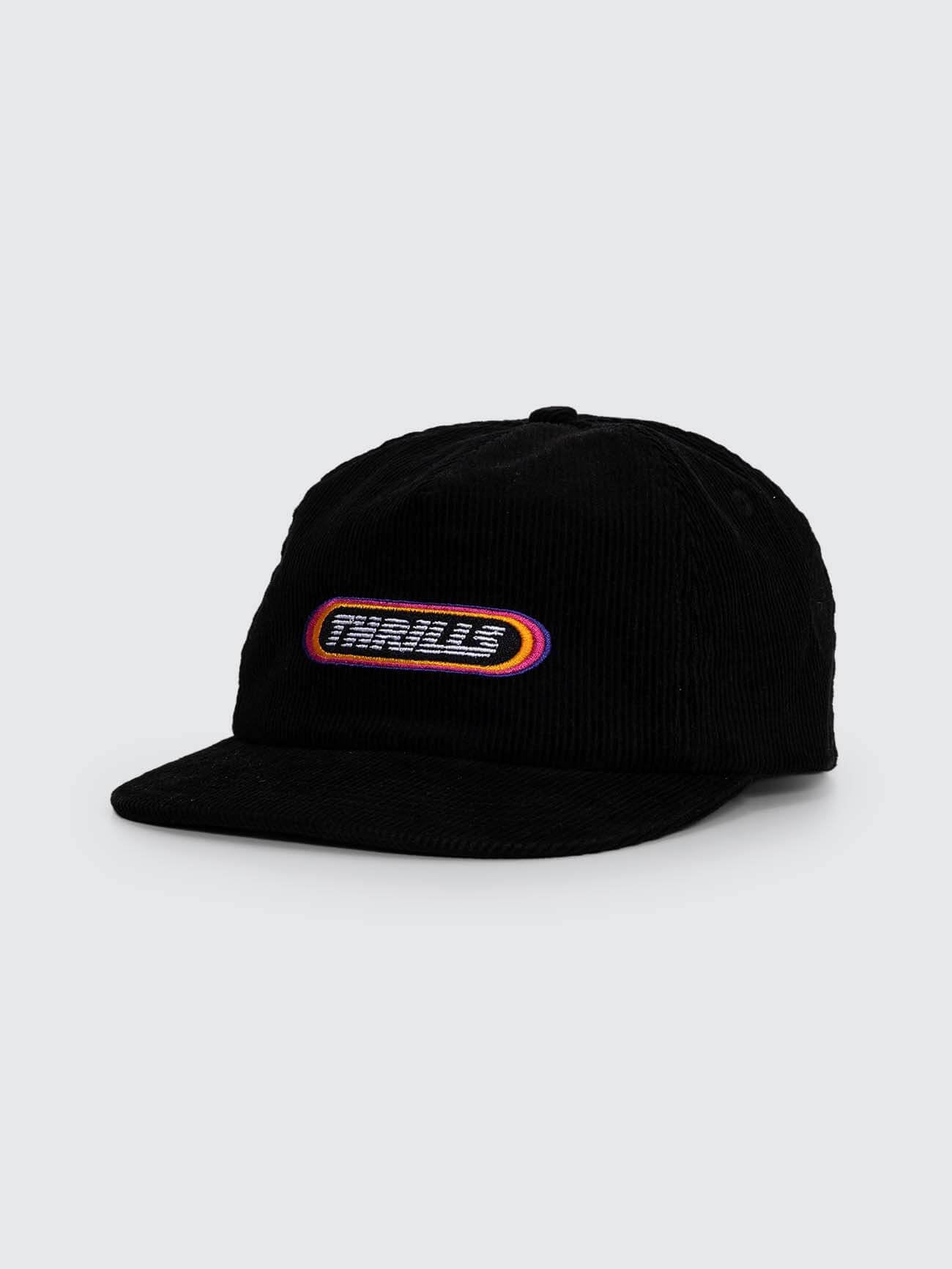 Full Throttle 5 Panel Cap - Black