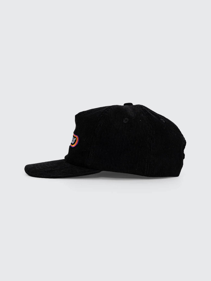 Full Throttle 5 Panel Cap - Black