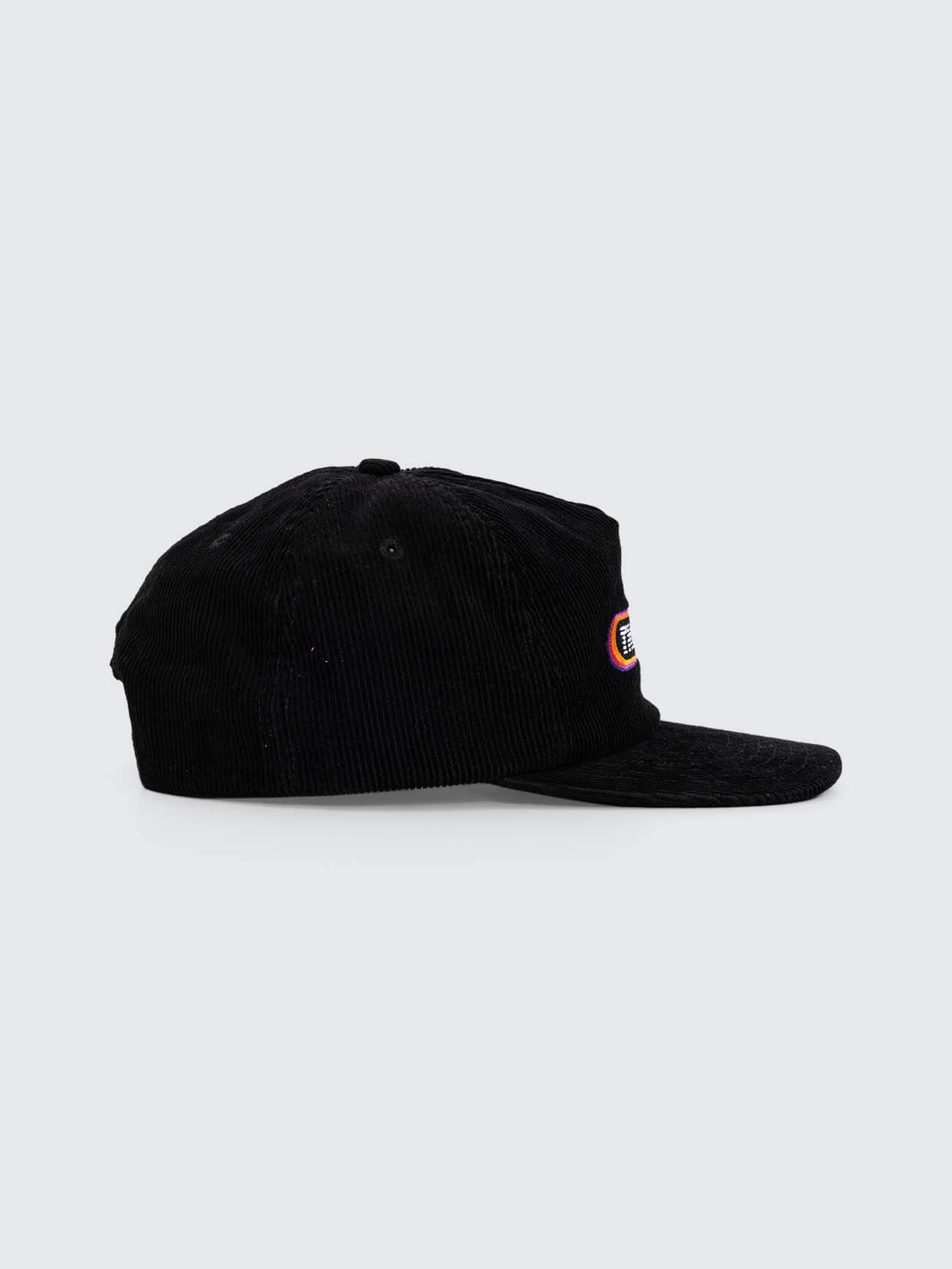 Full Throttle 5 Panel Cap - Black