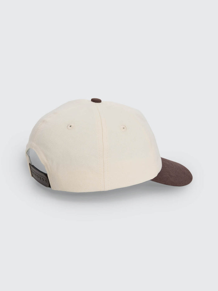 Neighbourhood 5 Panel Short Brim Cap - Dirty White - Postal Brown One Size