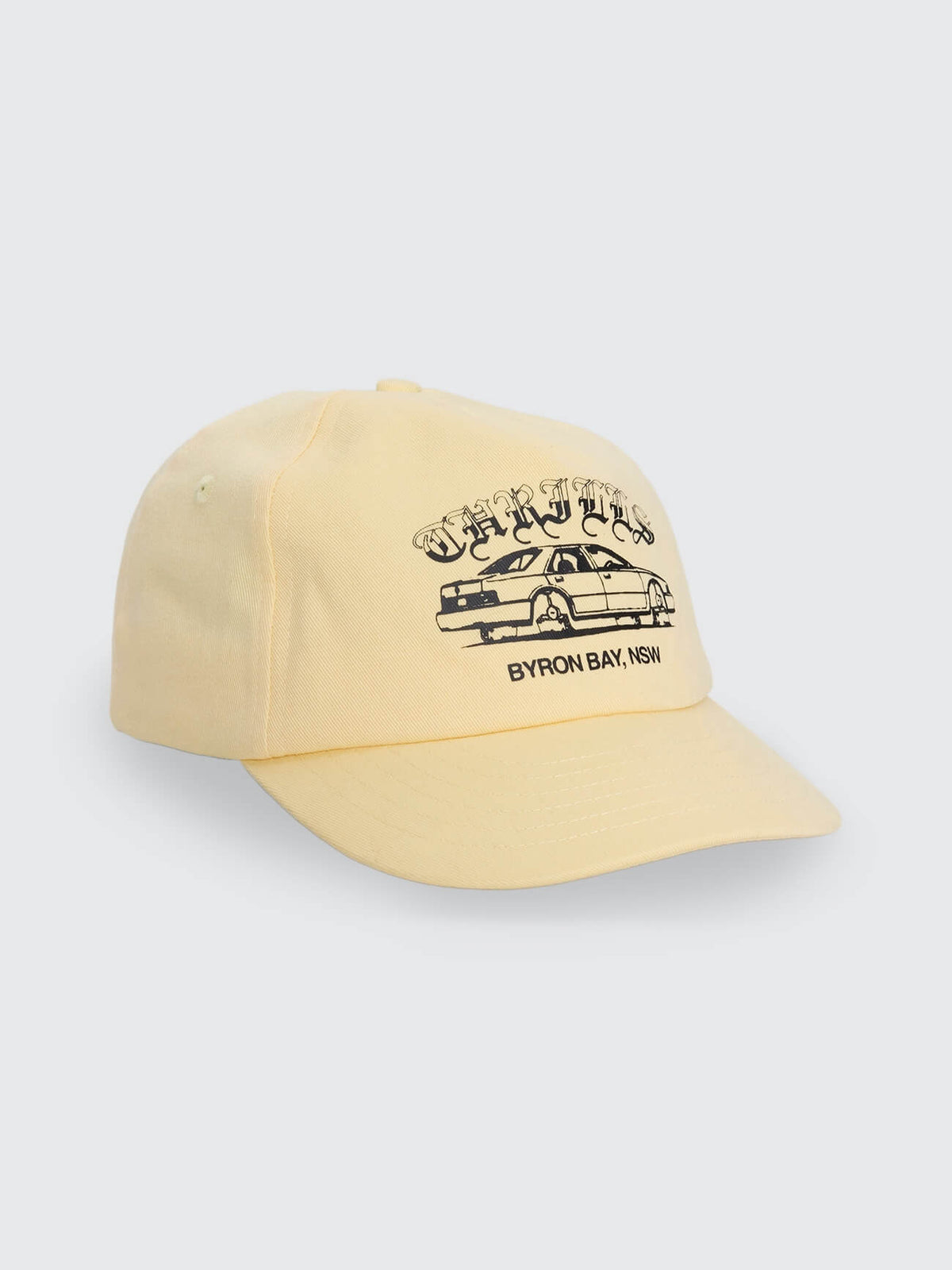 Neighbourhood 5 Panel Short Brim Cap - Butter Yellow One Size
