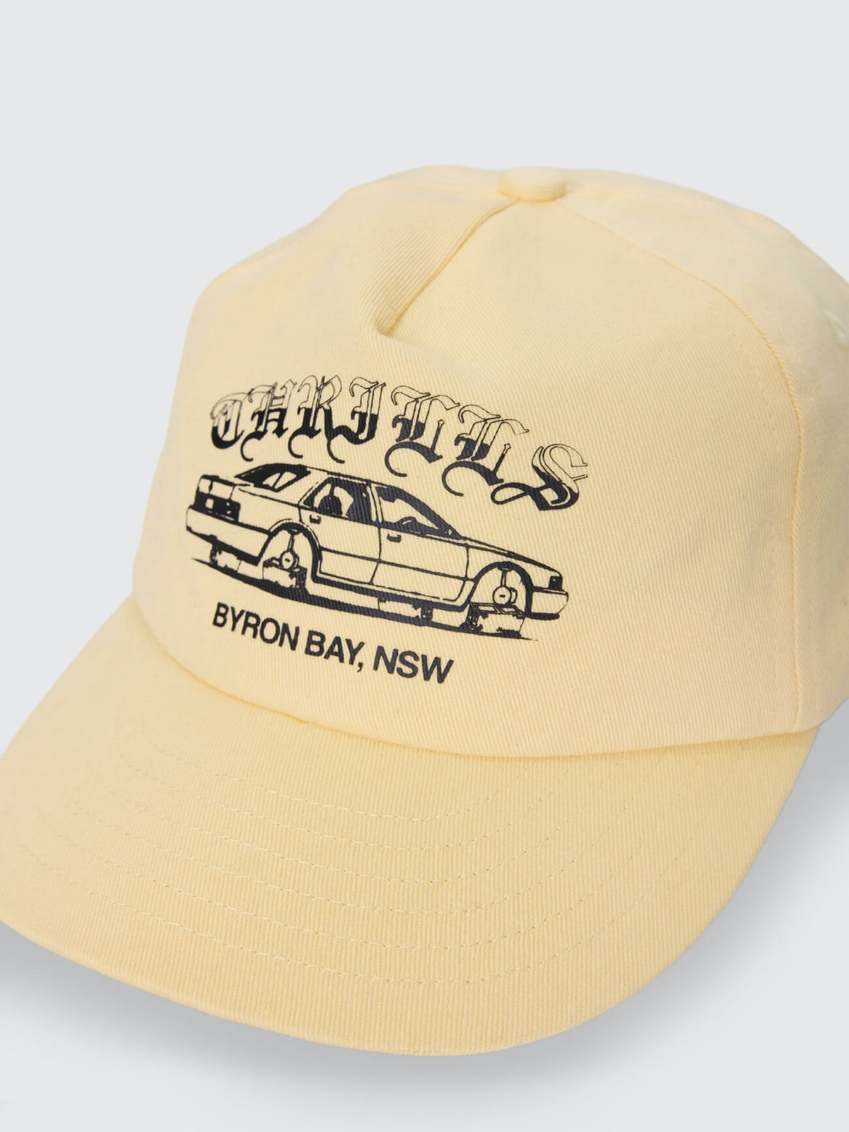 Neighbourhood 5 Panel Short Brim Cap - Butter Yellow One Size