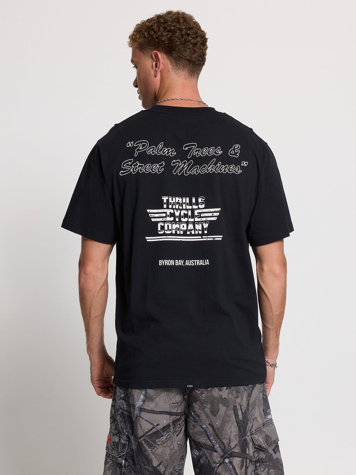 Scorched Merch Fit Tee - Washed Black XS