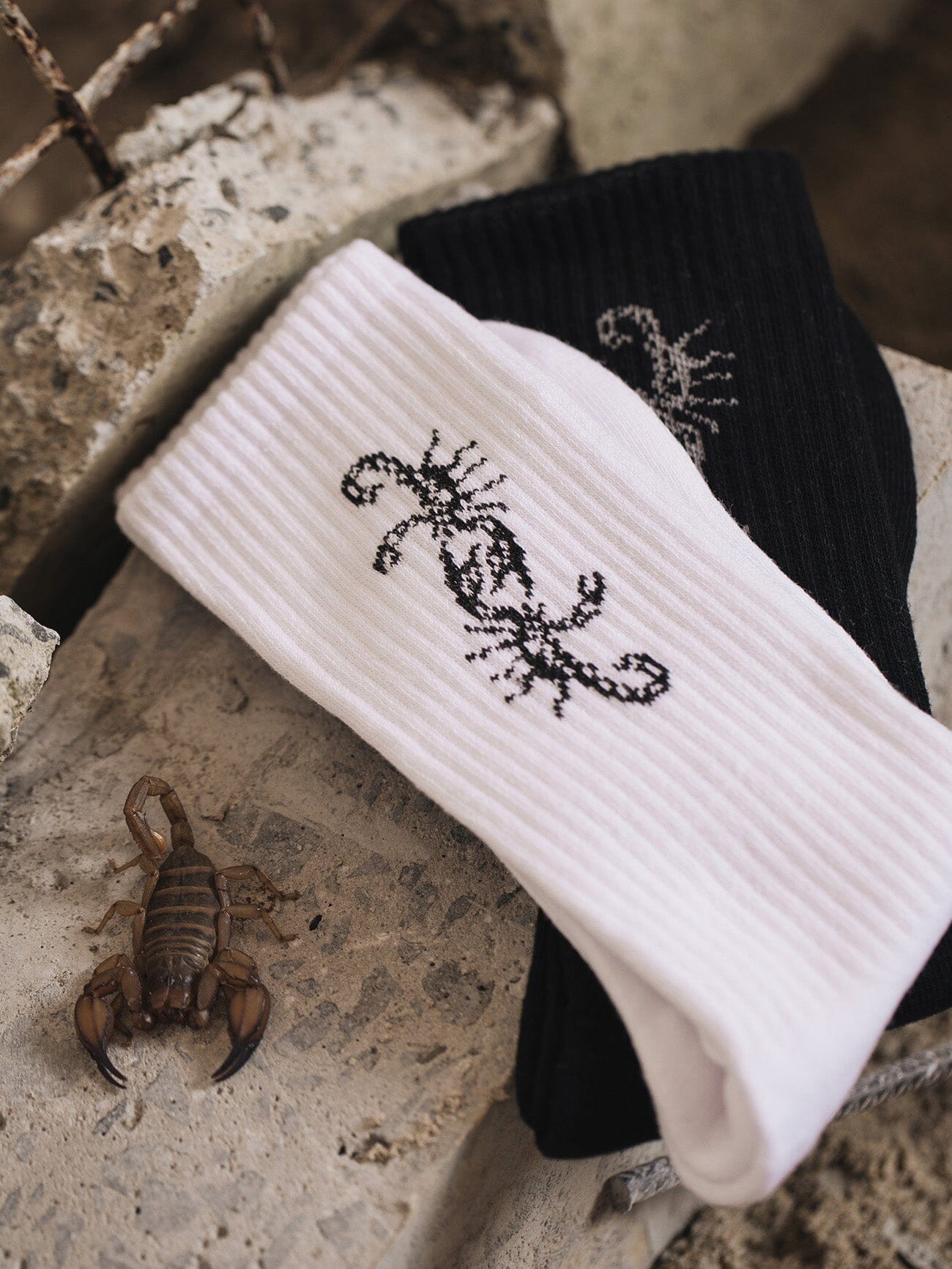 Thrills x Epokhe Scorpion 2 Pack Sock - Black/White