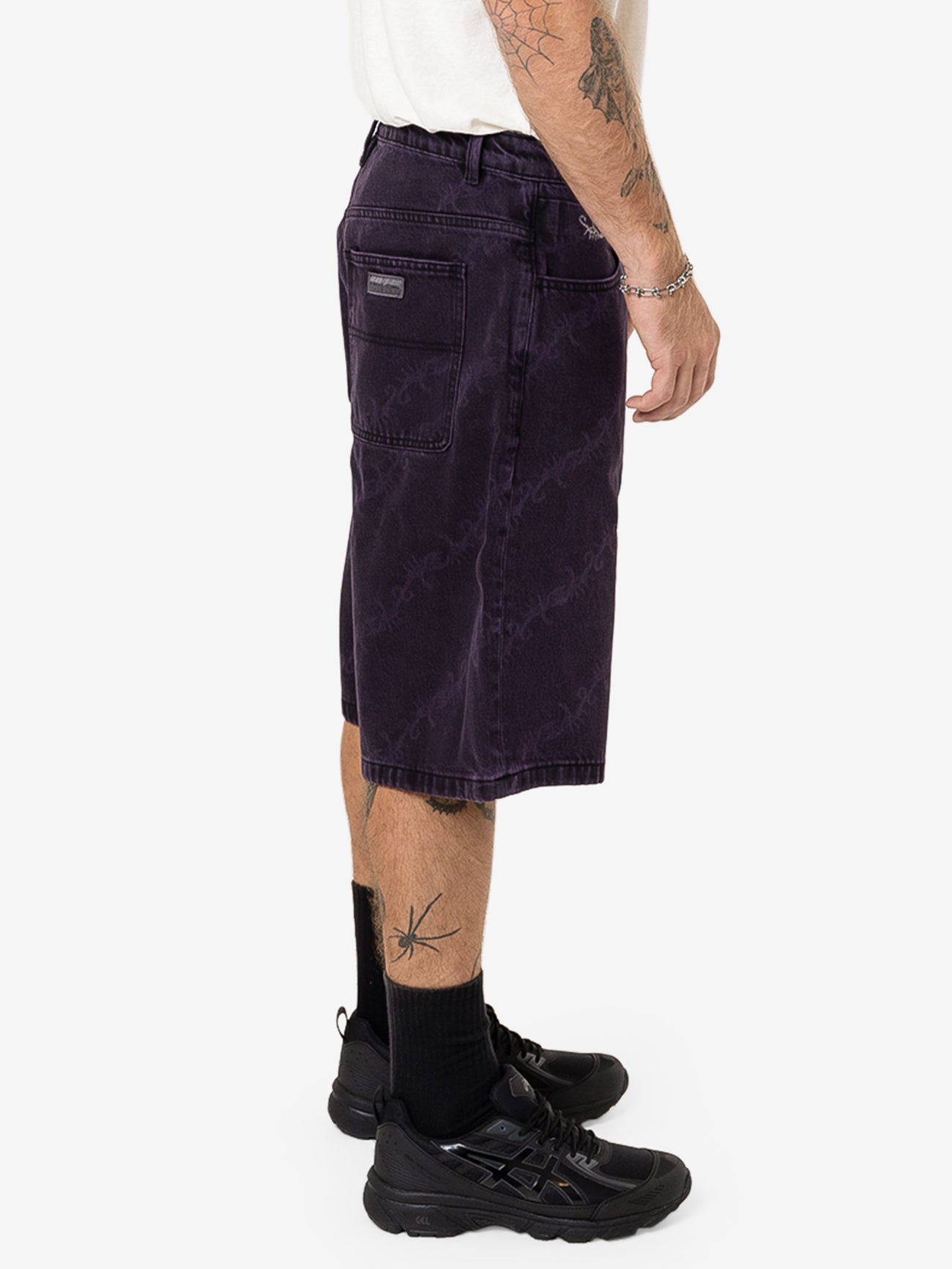 Thrills x Epokhe Big Slacker Denim Short - Black/Purple