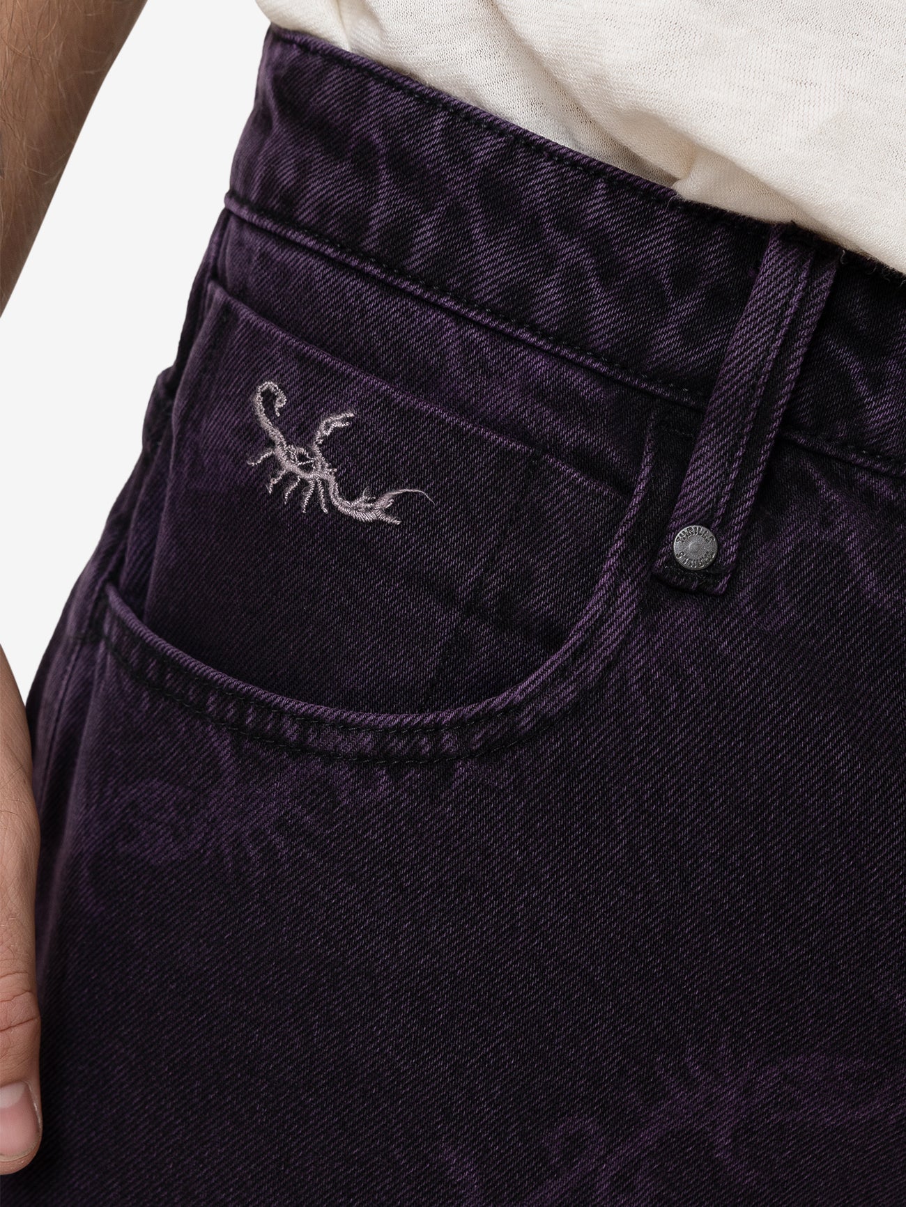 Thrills x Epokhe Big Slacker Denim Short - Black/Purple