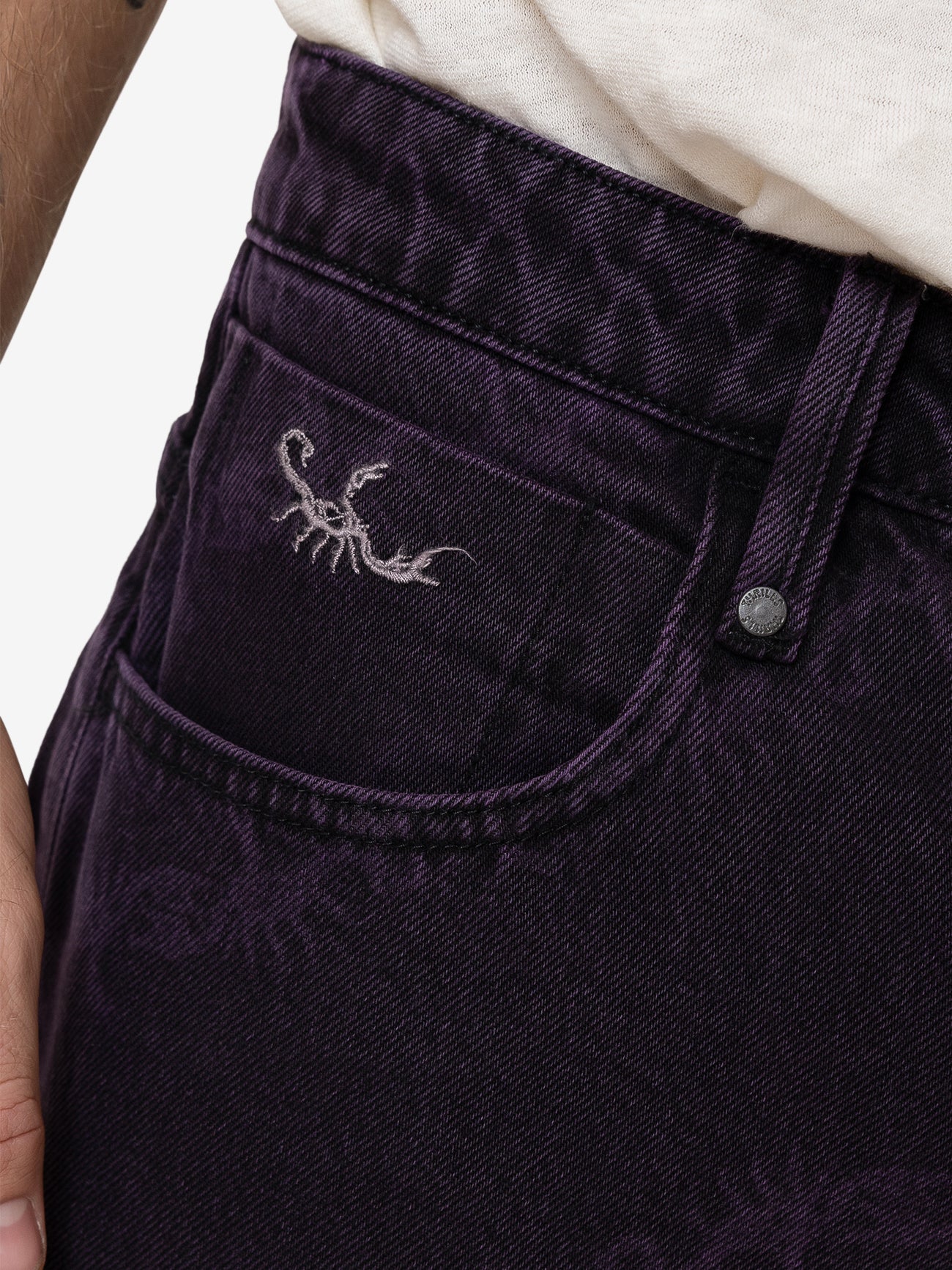 Thrills x Epokhe Big Slacker Denim Jean - Black/Purple