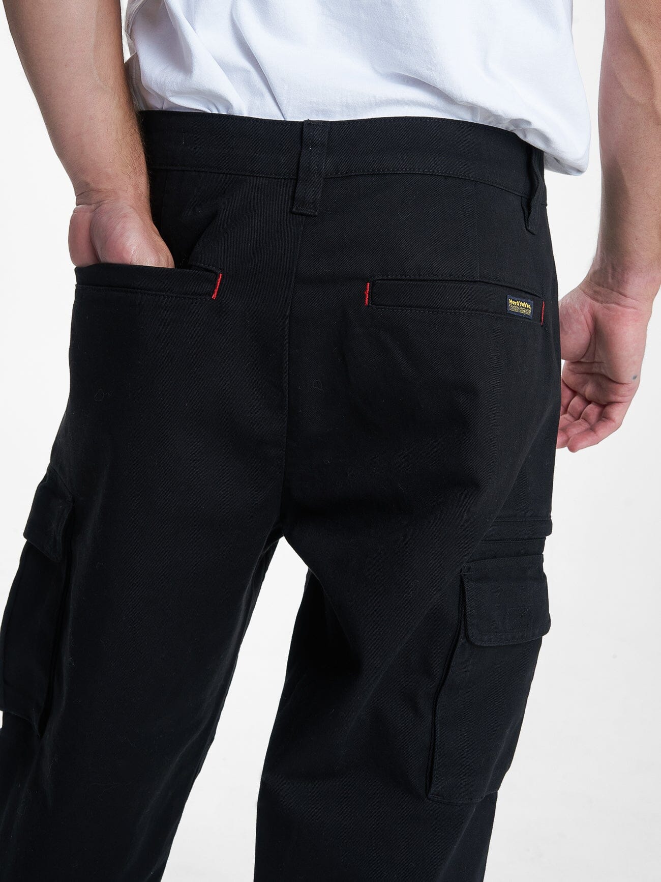 Hard Yakka X Thrills Big Slacker Cargo Pant - Black | Thrills Co