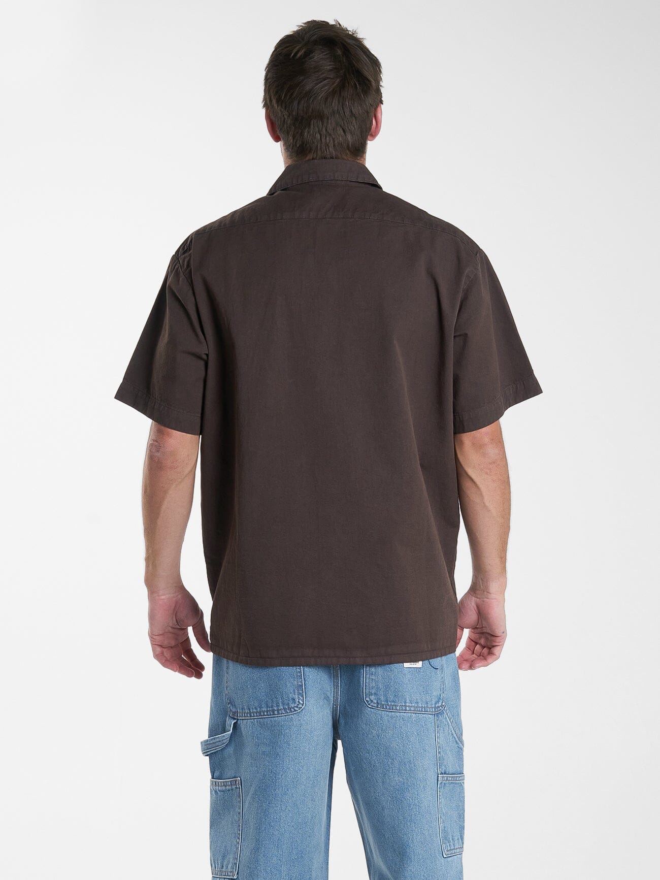 Hard Yakka X Thrills Short Sleeve Shirt - Postal Brown