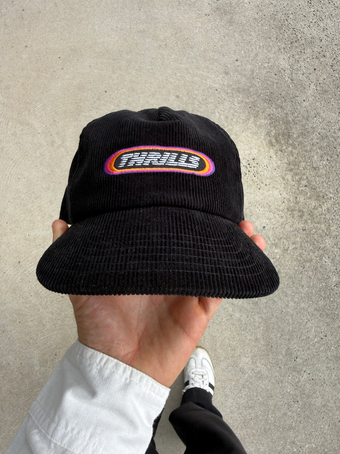 Full Throttle 5 Panel Cap - Black