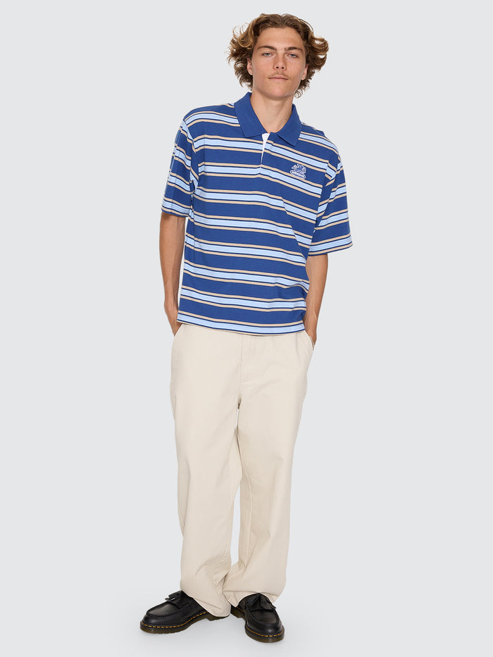 Shadow Cherub Short Sleeve Golf Polo - Blue